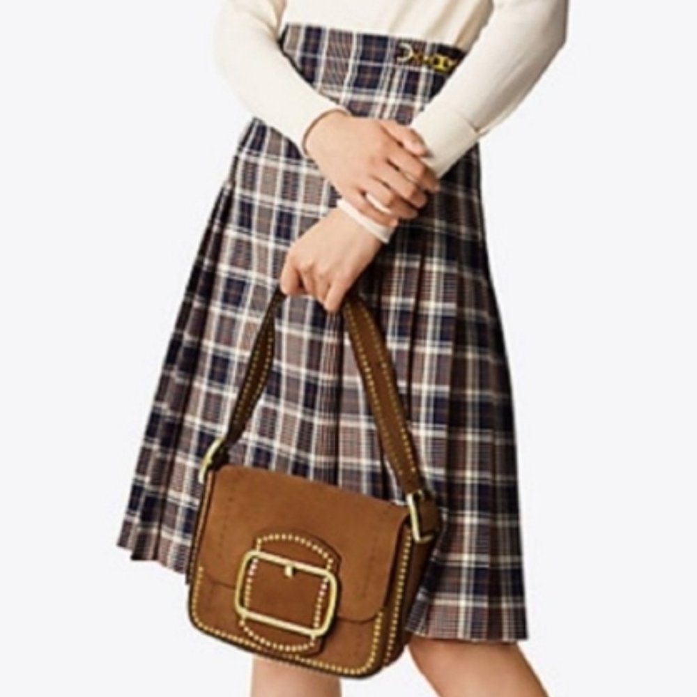 Tory Burch Milano Tartan Plaid Garrett Skirt